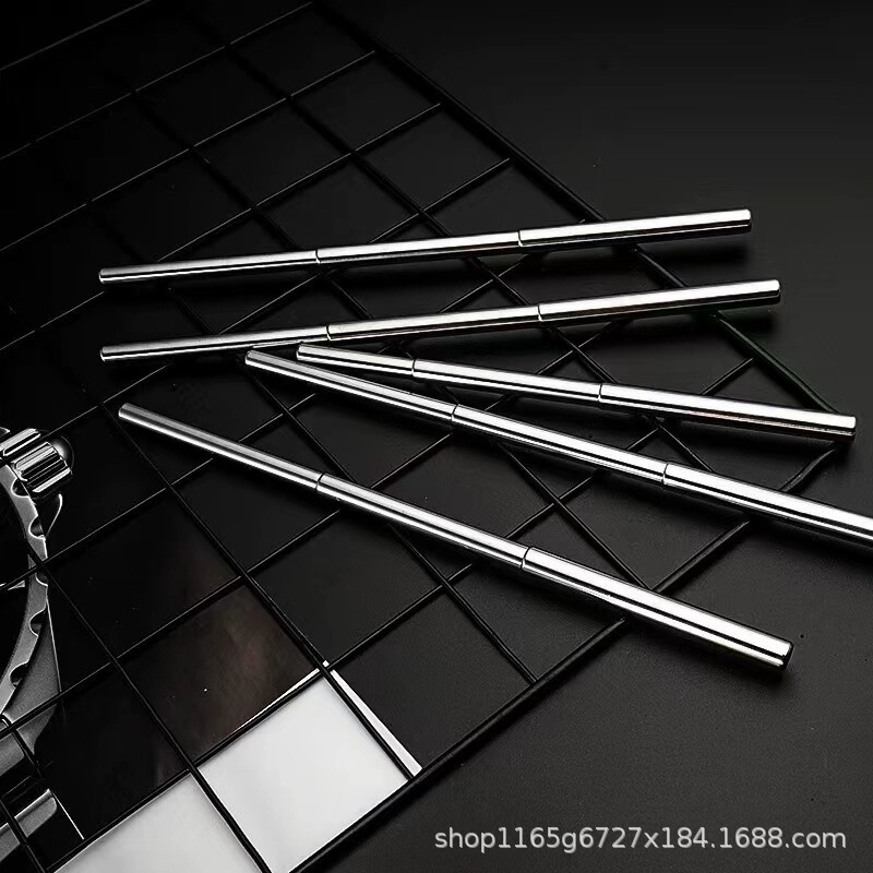304 stainless steel retractable straw creative beverage tube milk tea mixing straw simple reusable straw