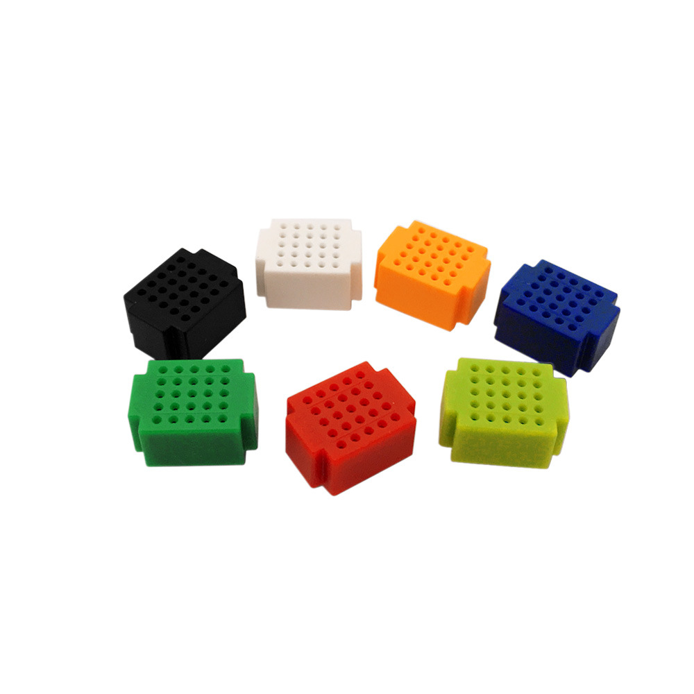 ZY-25面包板 7色一组 无焊迷你mini面包板 PCB线路板 免焊测试板