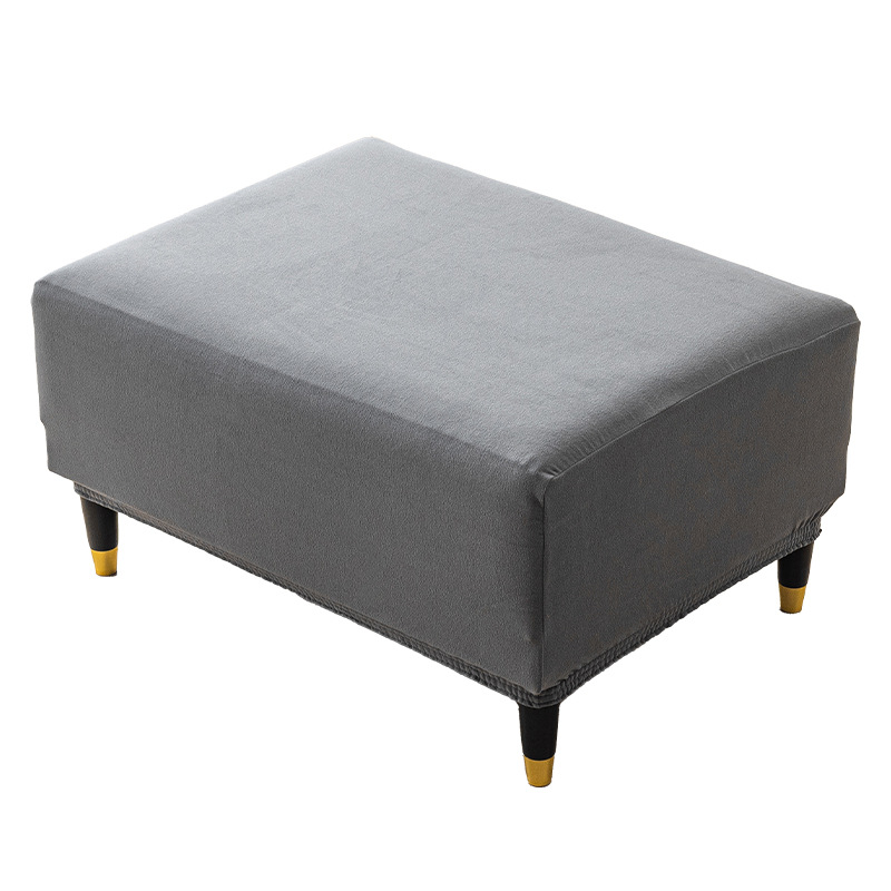 Transfronterizos para sofá cubierta de pedal gruesa doble cubierta de sofá de terciopelo casero cubierta de taburete de pedal cubierta de cubierta