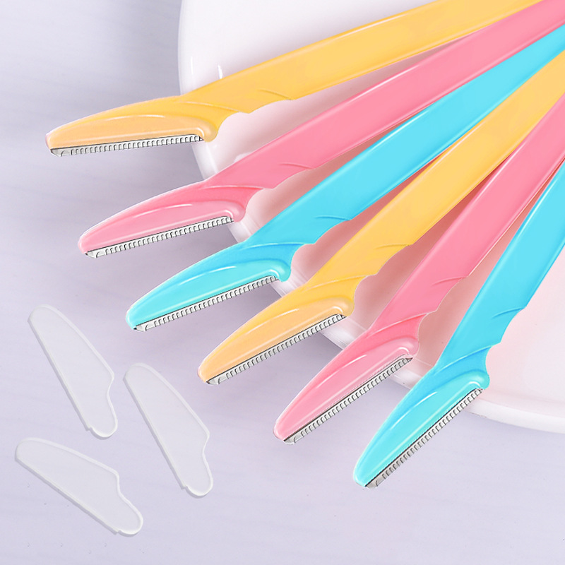 Cuchillo de reparación de cejas de seguridad, raspador de cejas para hombres y mujeres, raspador de cejas para principiantes profesionales, afeitador de cejas para principiantes al por mayor