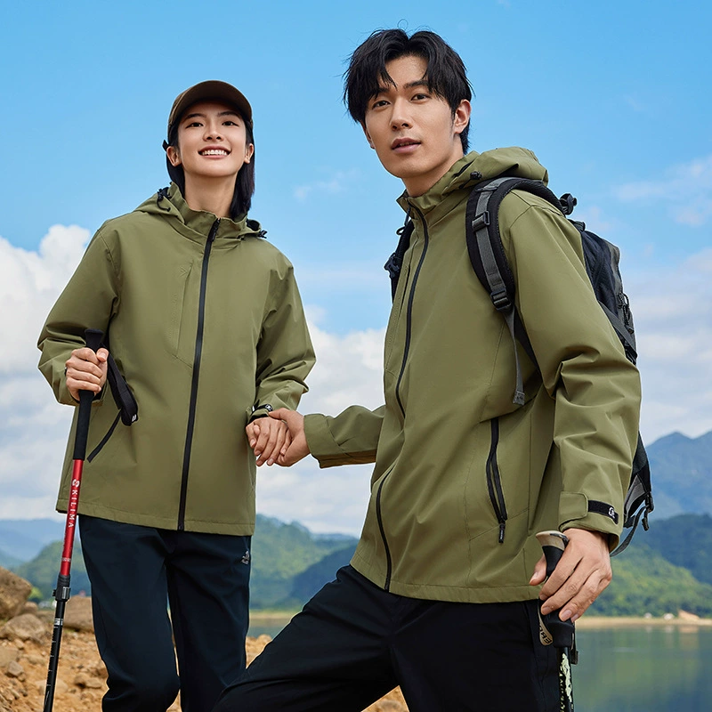 Весенняя и осенняя наружная тонкая однослойная куртка для мужчин и женщин ветрозащитная куртка водонепроницаемая рабочая одежда пара ветровка скалолазная одежда