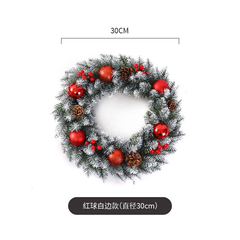 Decoración de Navidad Garland ratán 40/50/60cm decoración de Navidad Garland decoración escena diseño