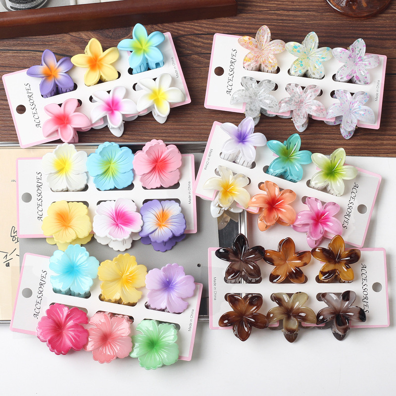 新商品のかわいい六点セットの卵の花の夏のリゾート風はビーチの海辺のカードの後頭部を挟みます。|undefined