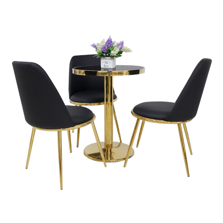 Sillas de comedor de lujo exportadas sillas de comedor italianas sillones de lujo ligero de alto nivel sensación de mesa de comedor respaldada