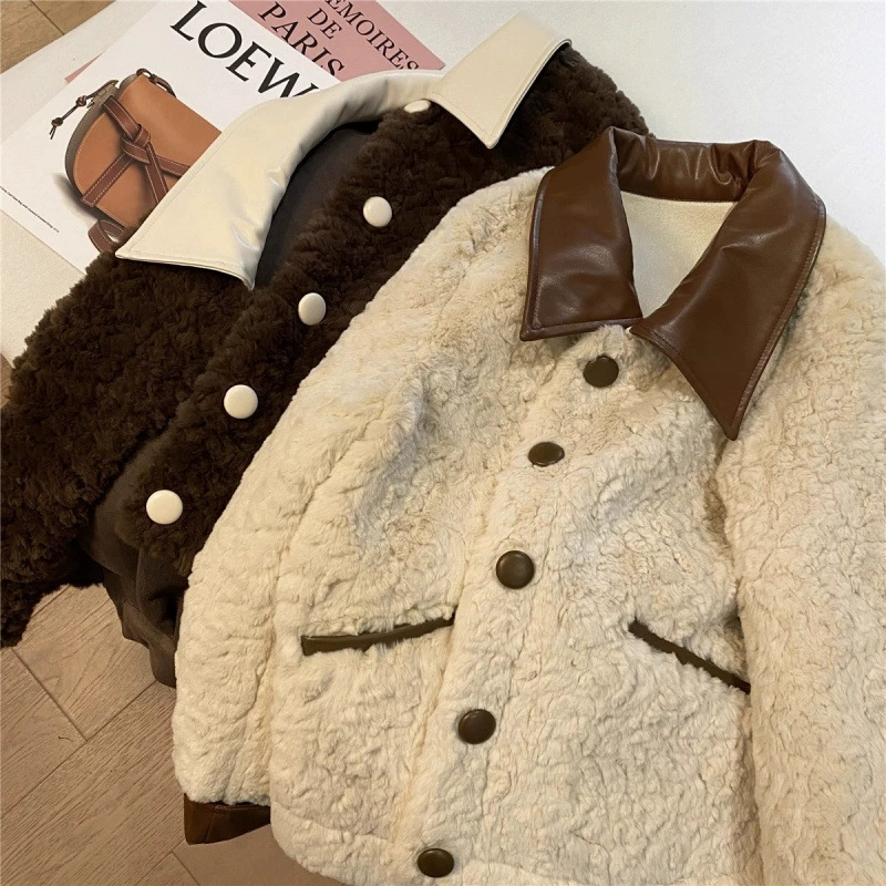 Вельветовая короткая зимняя пуховка, oversize, увеличенная толщина, для подростков