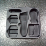 EVA热压内衬贴布一体成型头盔缓冲内垫EVA海绵冷热压成型加工