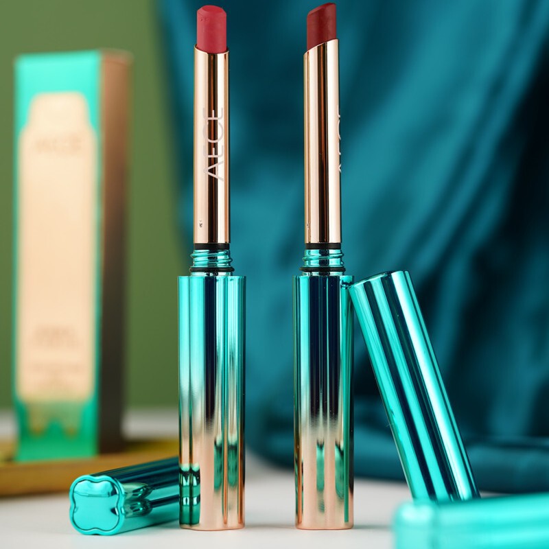Aece Live Broadcast Popular Cinnamon Milk Tea Pigment Genuine Waterproof Non-Fading Non-Stick Cup Non-Fading Thin Tube Lipstick Aece Live Broadcast Popular Cinnamon Milk Tea Pigment Genuine Waterproof Non-Fading Non-Stick Cup Non-Fading Thin Tube Lipstick