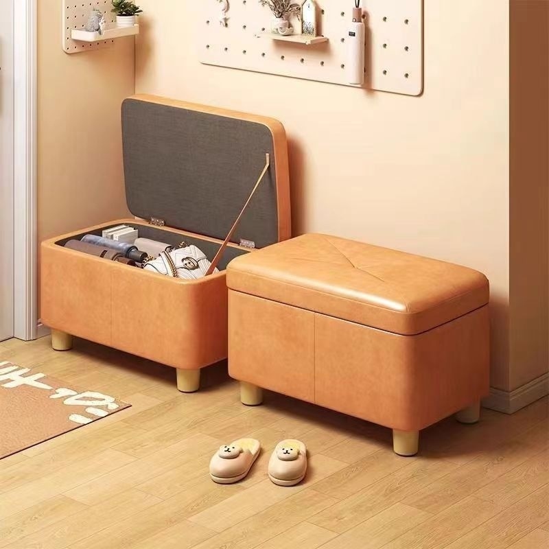 Low Stool for Home Use, Small Stool for Living Room, Sofa Stool, Storage Stool, Storage Bench, Small Bench for Changing Shoes, Storage Stool