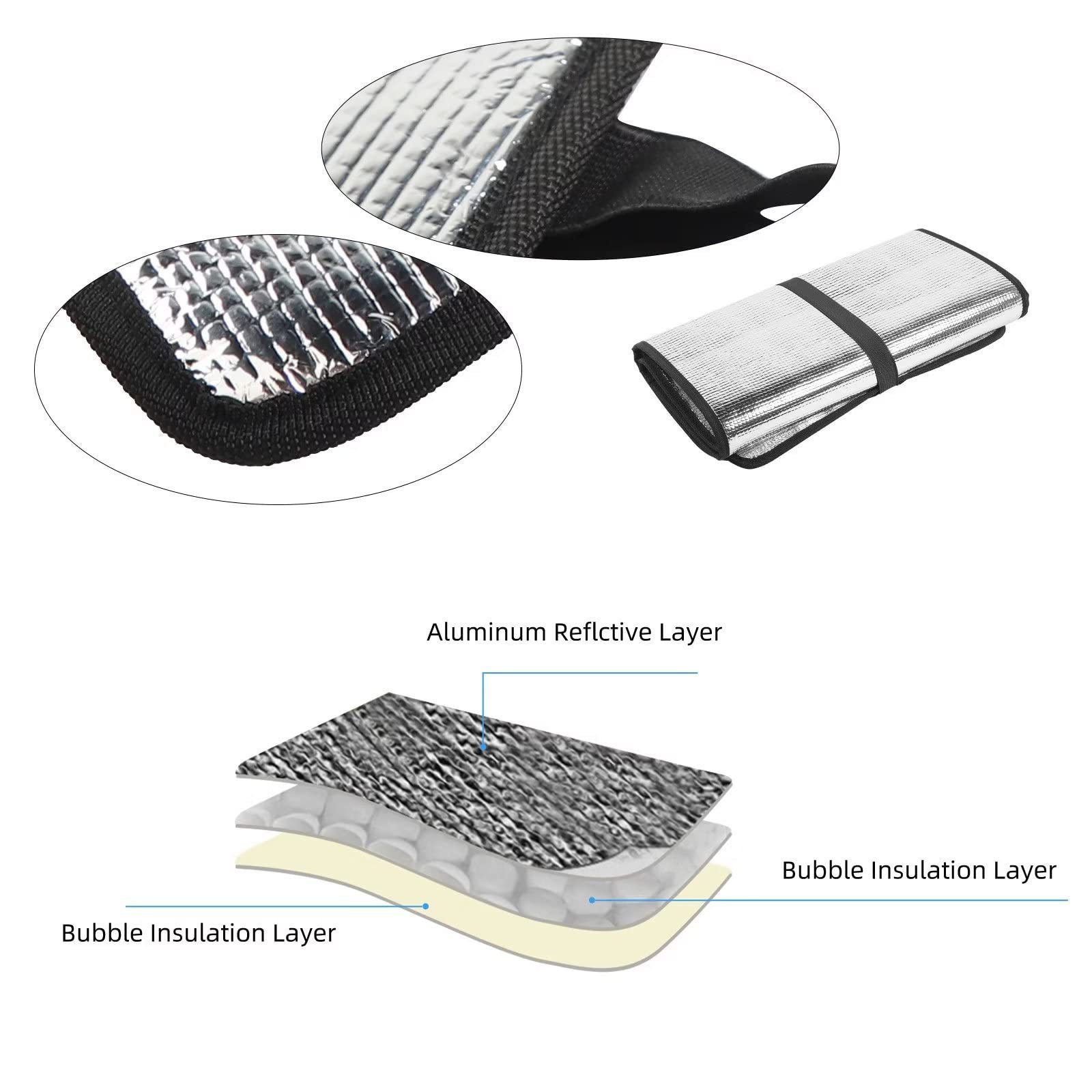 Cross-Border High-Quality Windshield Summer Sun Protection Snap-In Insulated Sunshade Wrangler Car Sunshade Front Shield ​