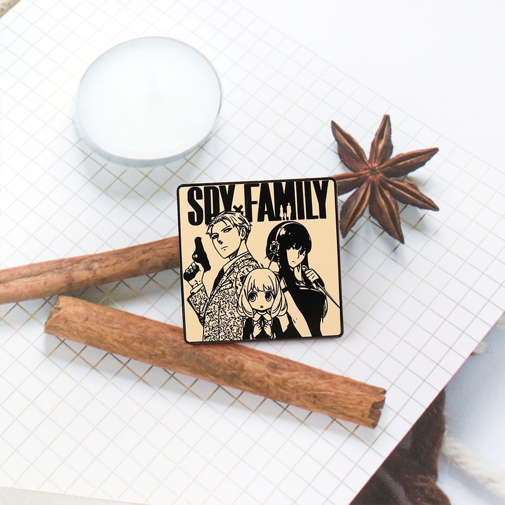 Spy X Family Enamel Badge Funny Anime Character Metal Pin Cartoon Bag Clothing Accessories