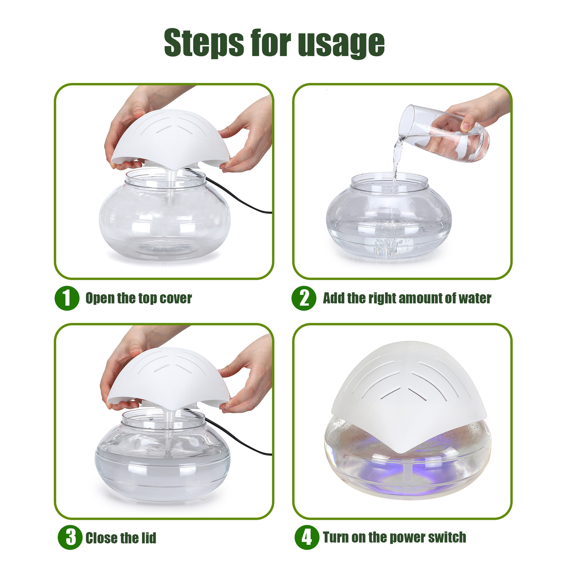 Export Water Washing Air Purifier Fresh Machine Negative Ion Purification Fog-Free Humidifier Gift KJ169
