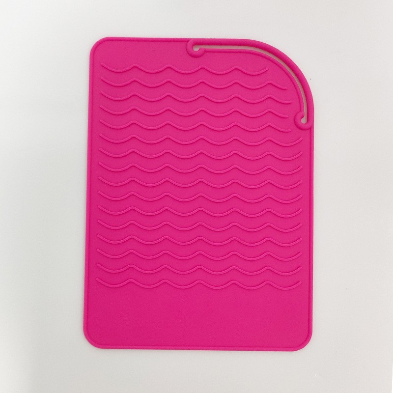 Herramientas para el cabello plancha de pelo almohadilla de aislamiento térmico rizador de pelo cubierta de aislamiento térmico peluquería férula eléctrica especial antideslizante almohadilla de silicona anti-scald