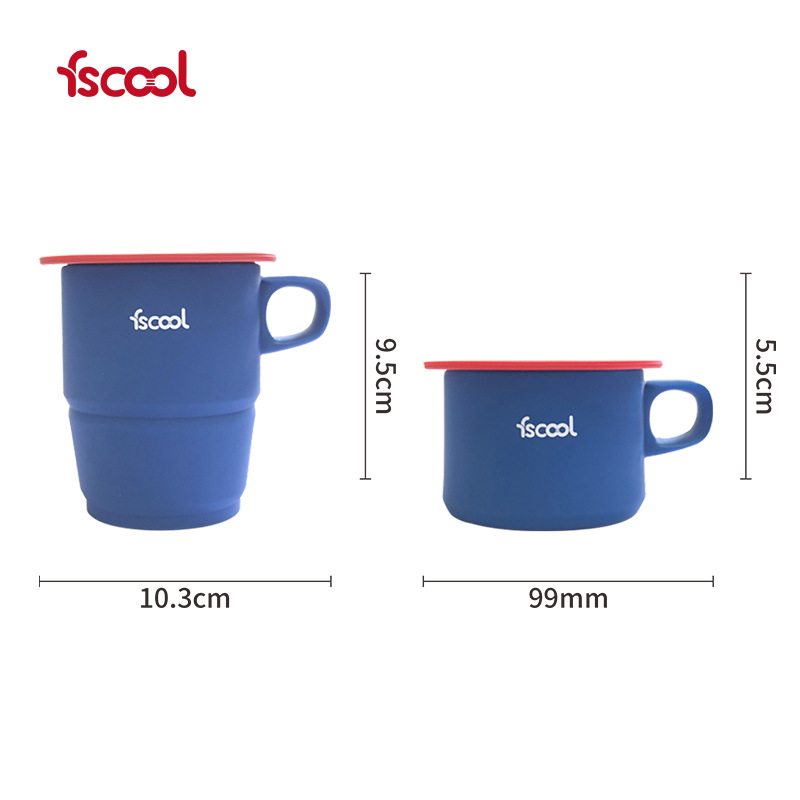 Factory direct new Silicone Coffee Cup Creative Folding Mark Cup…