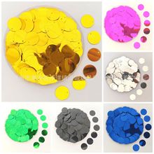 6-65mm圆形单边孔亮片diy吊片服装辅料PVC闪片吊坠手链时尚亮片