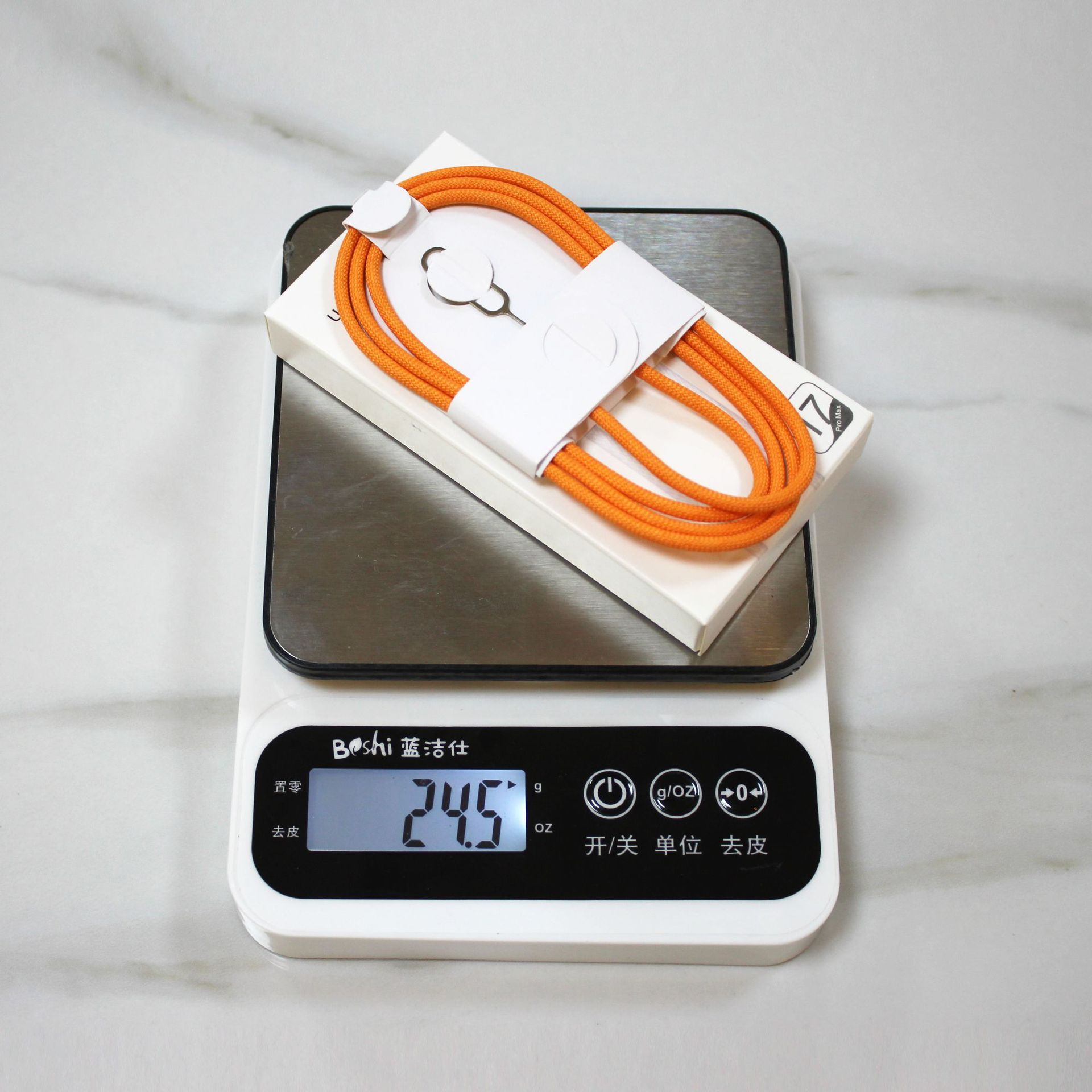 Para Apple 15 - 17 cable de datos de carga rápida 60W cable de carga de teléfono doble tipo-c naranja