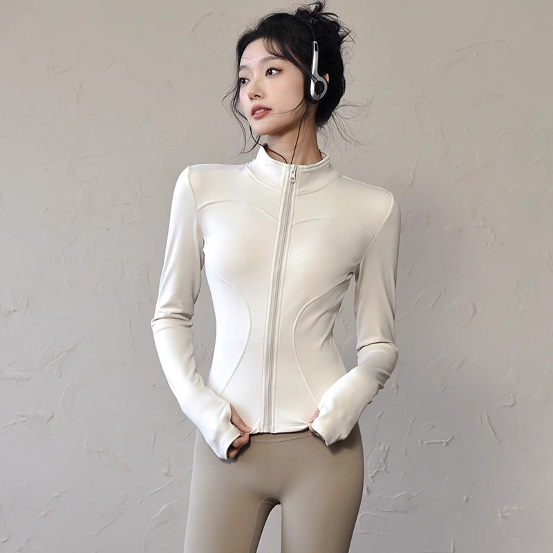 巨显瘦外套女lulu瑜伽服上衣速干户外运动跑步普拉提健身服套装|undefined