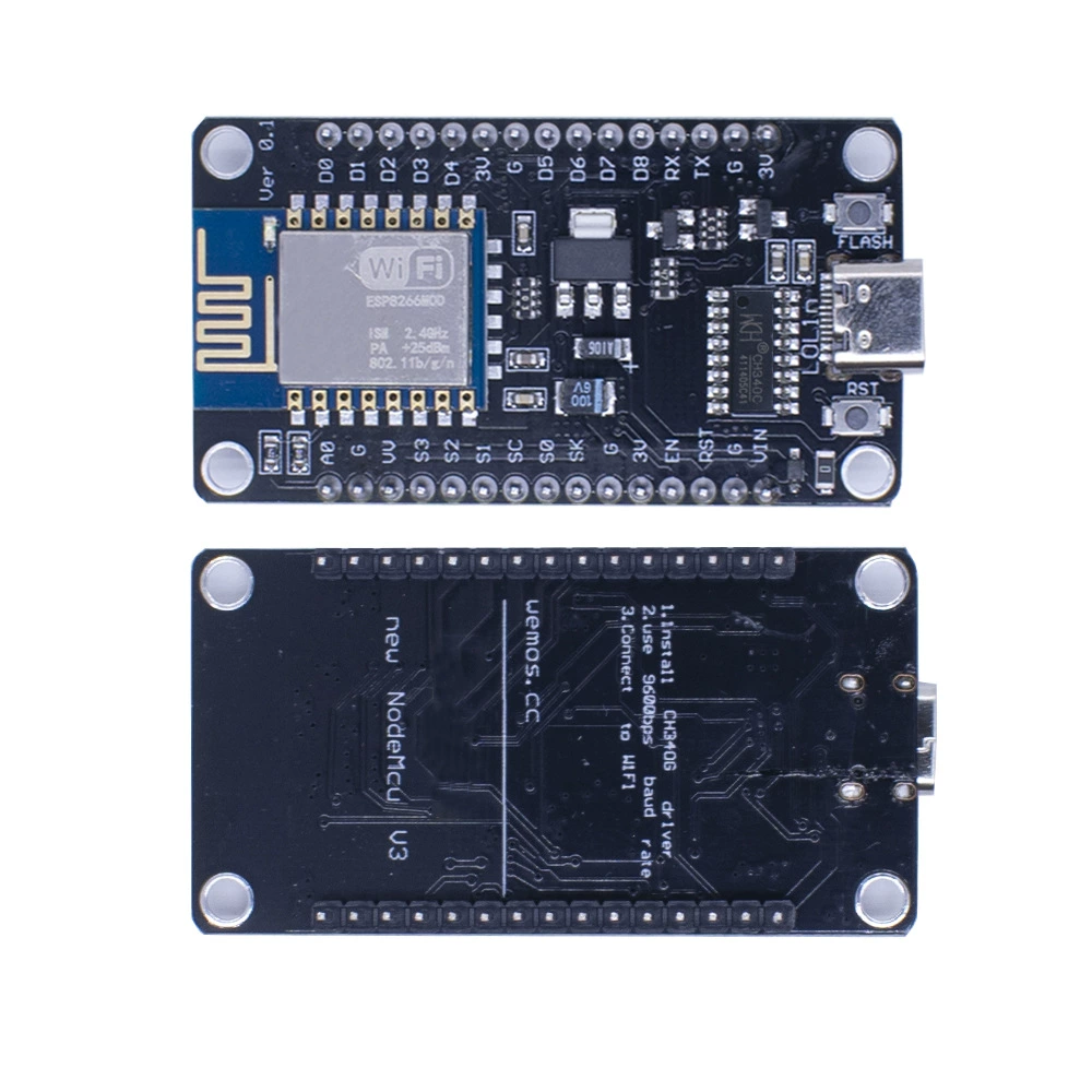 ESP8266 последовательный порт Wi-Fi модуль NodeMCU Lua V3, плата разработки IoT, интерфейс Type-C, CH340