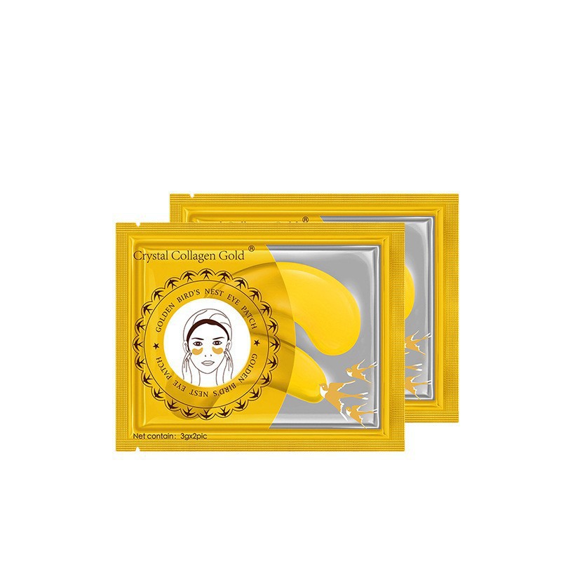Mascarilla de ojos transfronteriza de colágeno y oro, parche hidratante para ojos con diseño de mariposa, fabricante mayorista para comercio exterior