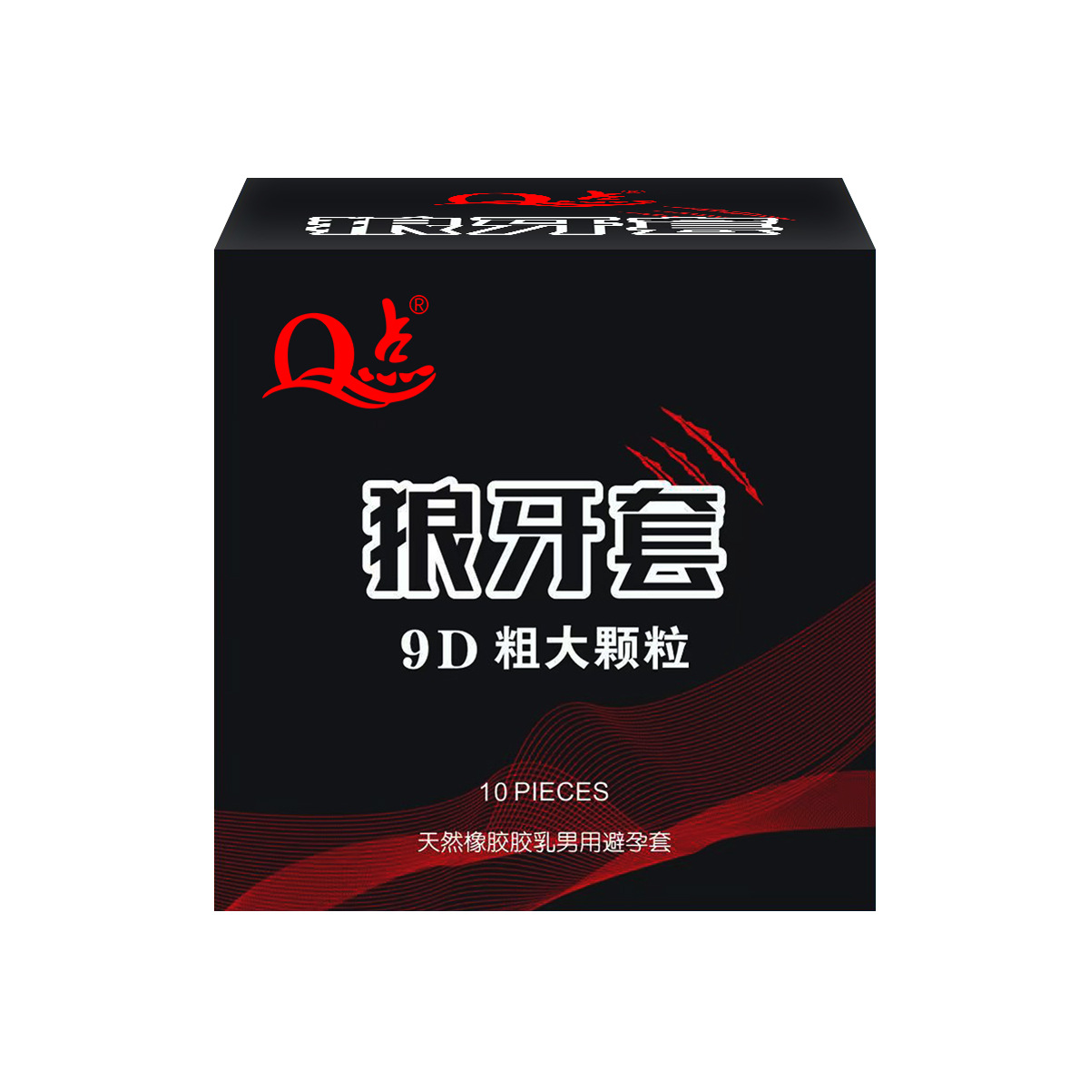 【37】사각형—9D 늑대 이빨 대형 입자 [10개들이 1박스]