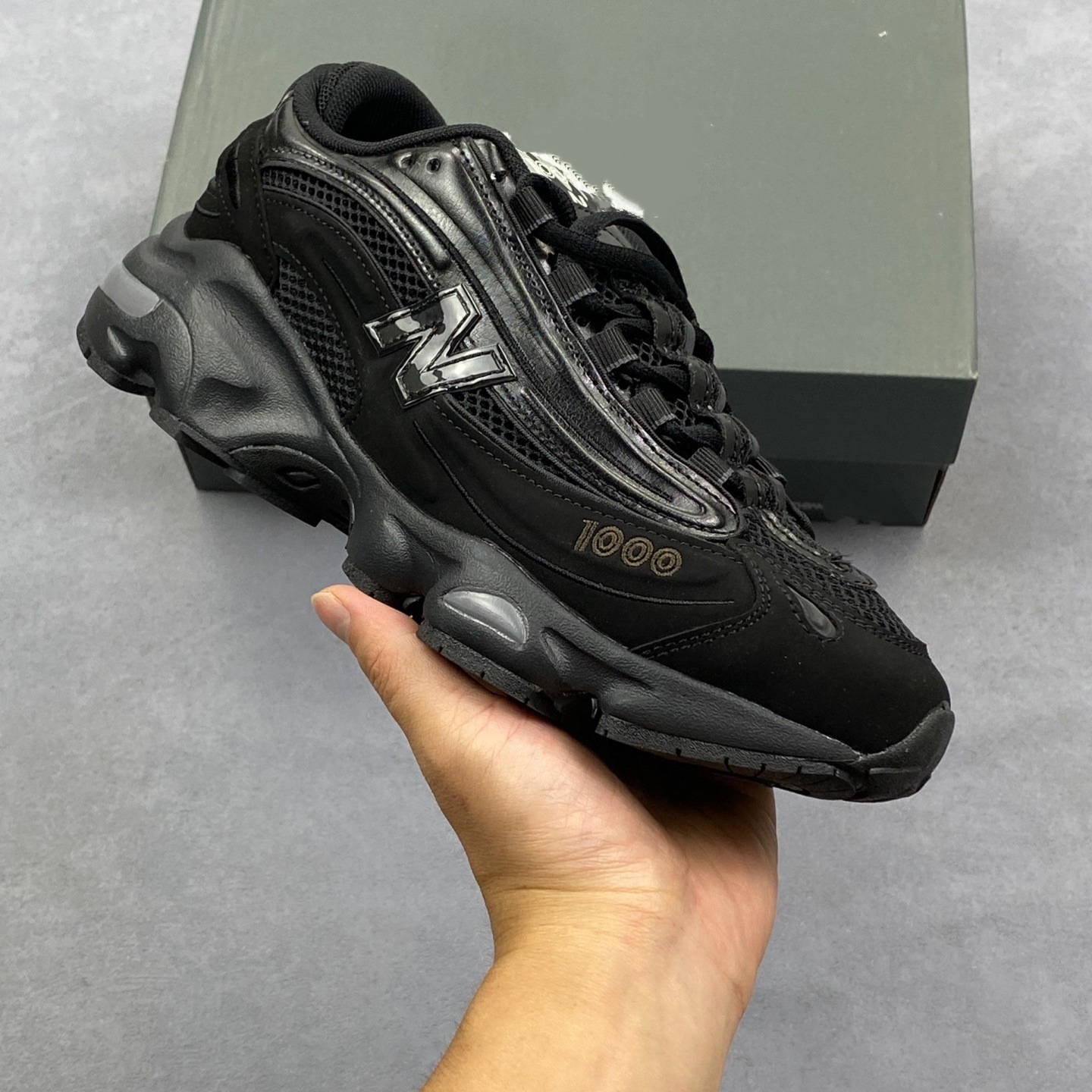 Putian zapatos comercio exterior NB1000 altura de suela gruesa zapatos deportivos para correr zapatos casuales retro zapatos para correr
