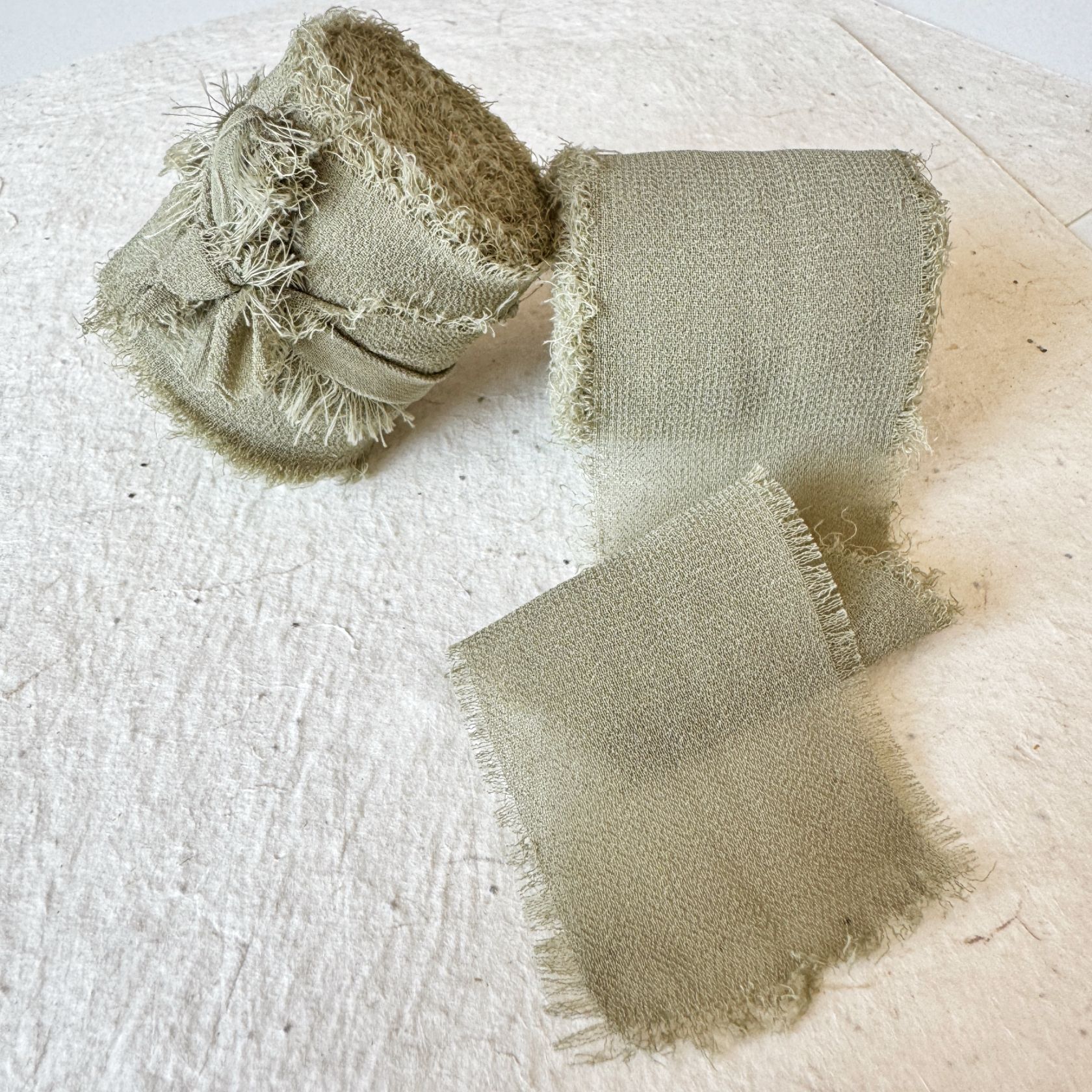 INS deshilachado gasa cinta ramo de la boda borla cinta arco decoración hilo de nieve tira de tela de seda