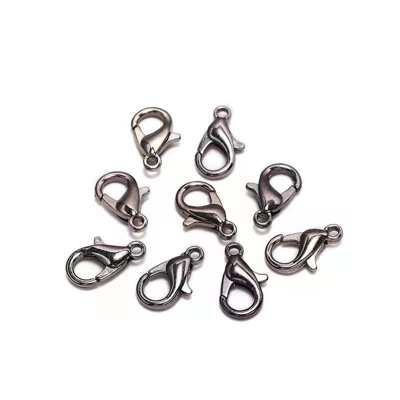 12mm aleación de zinc 302 hebilla de la langosta DIY accesorios de la joyería hebilla de la pulsera del collar de la hebilla al por mayor de ventas directas de la fábrica
