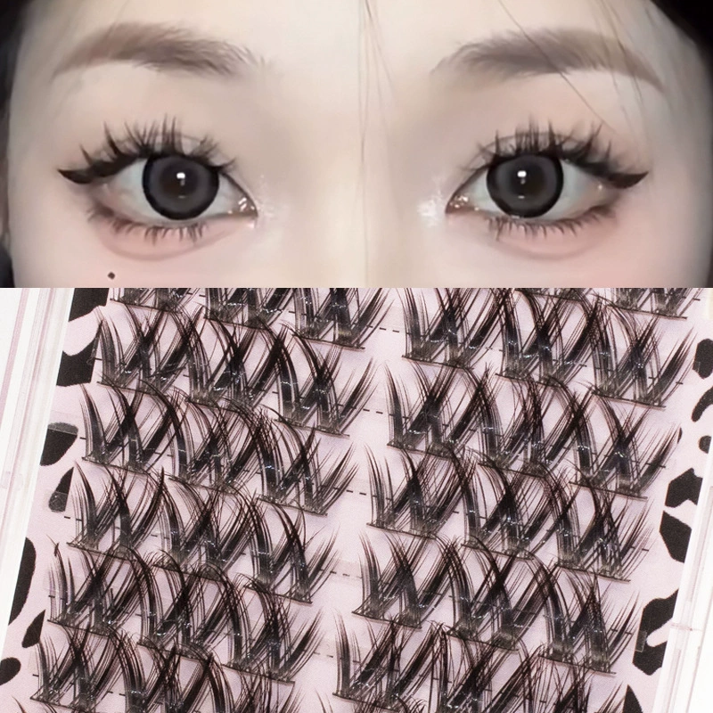 False Lash Clusters, Dense Long Curl European Style, Beginner-Friendly, 3/5/12-Row Options