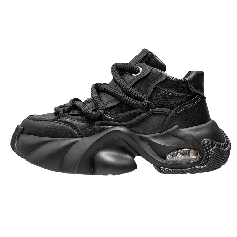 Casual Sports Shoes Men Thick Sole Autumn Winter Height Increasing_voghion.com