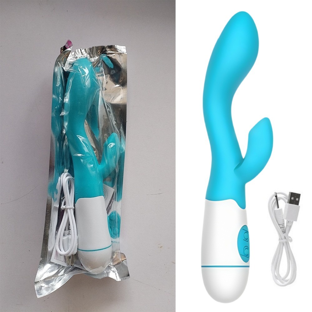 Carga punto G doble vibración simulación de moda vibración AV varilla de masturbación de silicona para adultos juguetes sexuales fábrica al por mayor