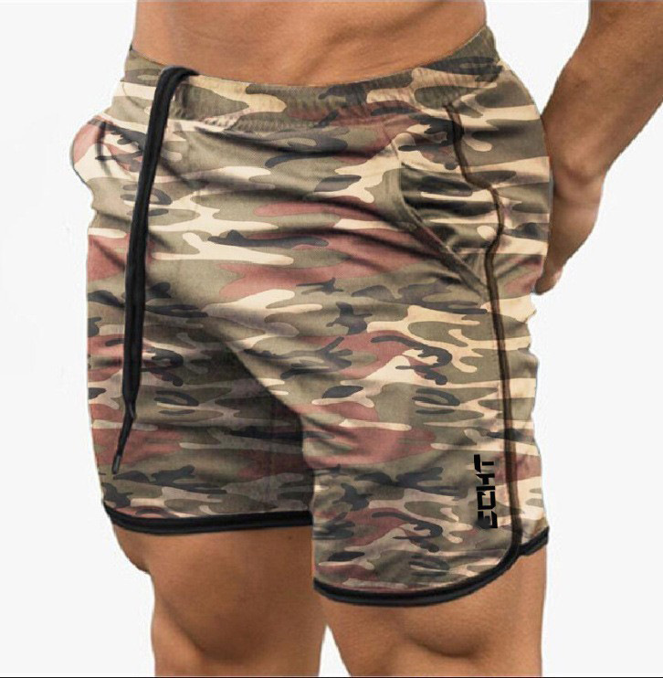 96g Weight Shorts Pants Length Cotton Blend, Polyester Fabric Type Casual Pants Pants Type Holiday, Gym, Running Occasion Quick Dry Function Loose Fit Type Solid Color, Camouflage Pattern Men's Gender Casual, Sports Style Men's Solid Color Camouflage Casual Sports Loose Men's Bottoms 6