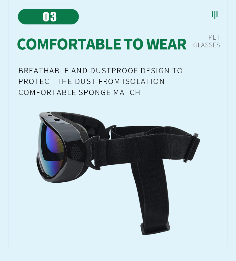 Cool Dog Glasses Windproof for Outdoor Fun