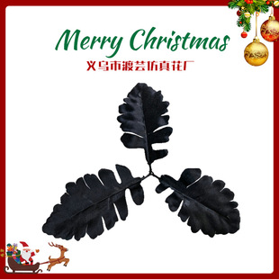 Halloween Black Leaves Maple Leaves Artificial Artificial Black Leaves Halloween Accessories Ornaments Oak Leaves