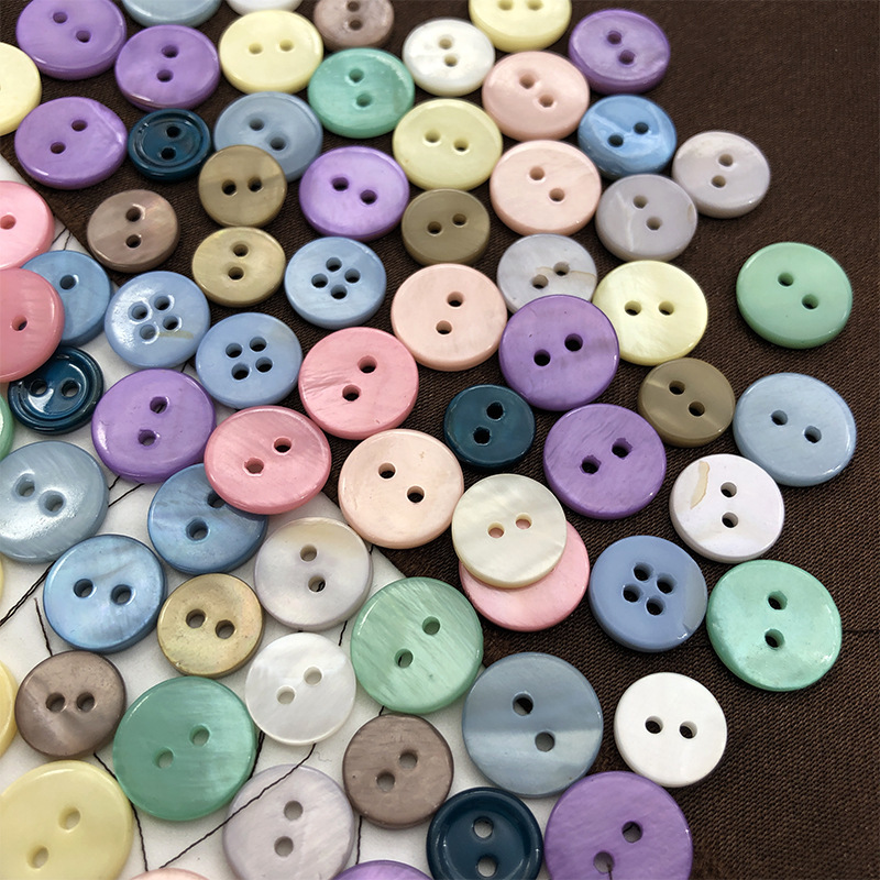 High-grade Natural Shell Button Hebei Color Shirt Button Women's Knitwear Cardigan Suit Shell Button