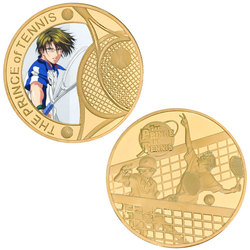 Prince of Tennis commemorative coins, Echizen Malone anime coins, peripheral commemorative coins, die-cast metal coins, badges