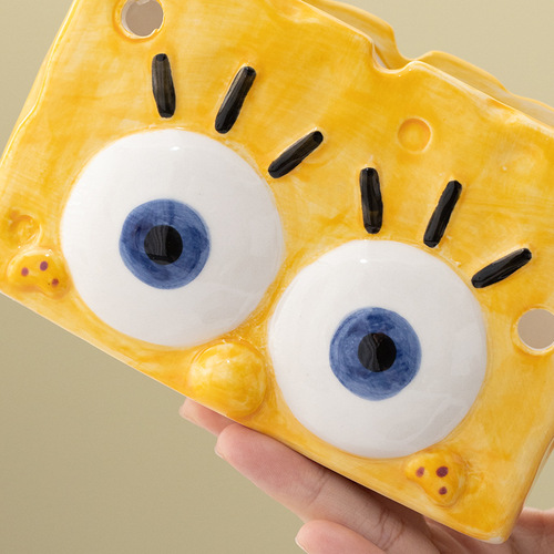 Cartoon Large Hand-painted Ceramic Aroma Mosquito Repellent Incense Burner Plate, Aroma Repelling Plate Trivet, Stand, Holder, Ash Box, Fireproof