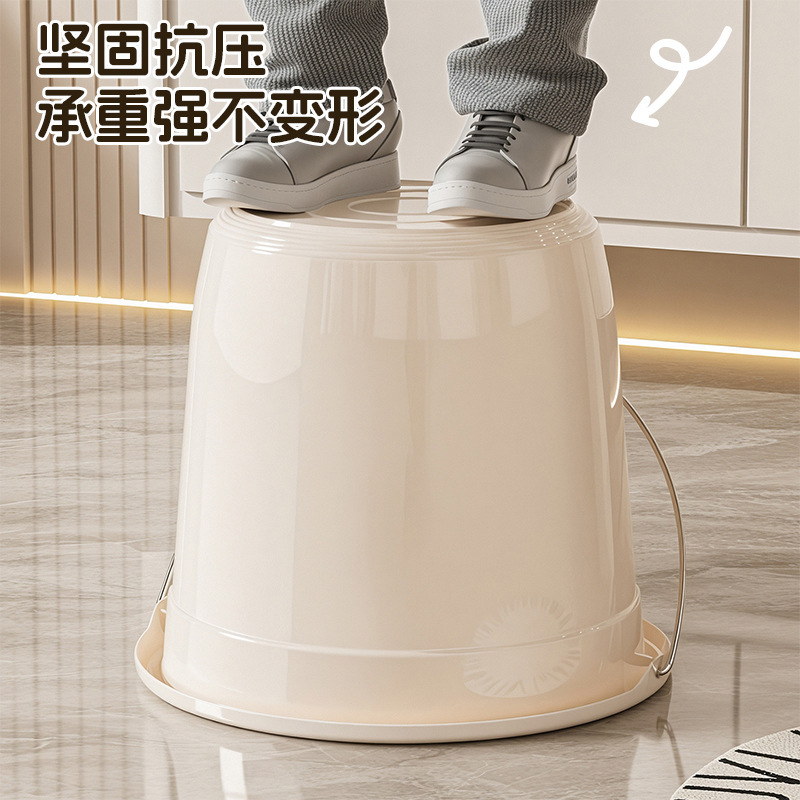 家用水桶塑料脸盆桶子学生宿舍洗漱用品洗衣洗澡桶加厚大号桶套装|undefined