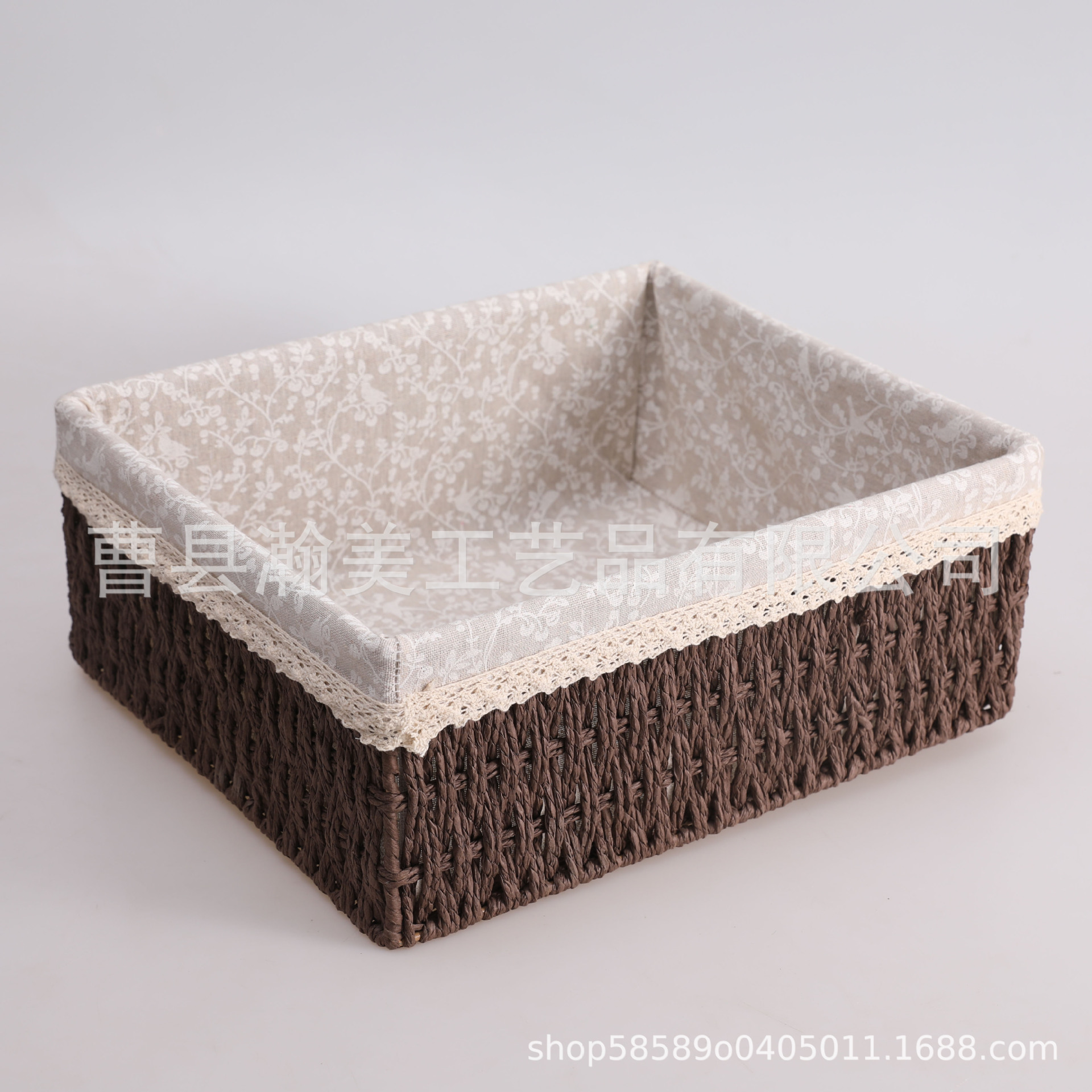 Transfronterizo trenzado cesta de almacenamiento mesa de té caja de almacenamiento bocadillos cosméticos cesta de almacenamiento cajas de almacenamiento trenzadas