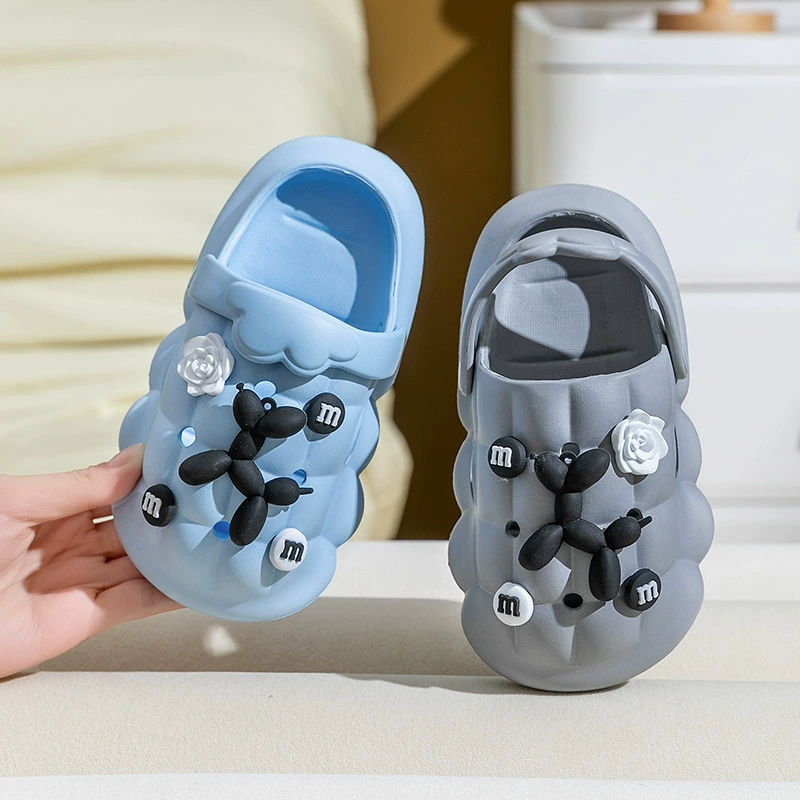 Летняя детская обувь в виде пещеры с носком Легкие дышащие сандалии Уличные сандалии на мягкой подошве для мальчиков EVA Пляжная садовая обувь