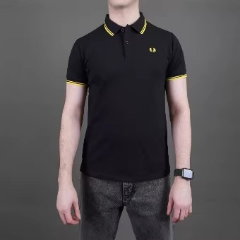 New Foreign Trade Fp Men's Clothing 2026 New Fp Wheat Ear Polo Shirt Slim Fit Solid Color Versatile Casual Fashion