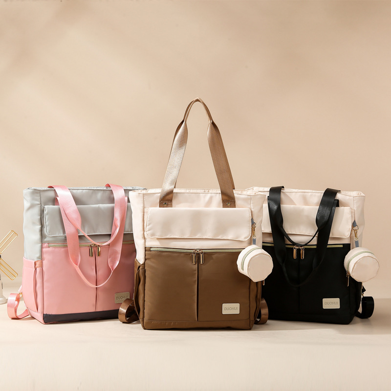 New fashionable and multi-functional mom bag, large-capacity mother and baby bag, travel backpack, single-shoulder bag, handbag details Picture