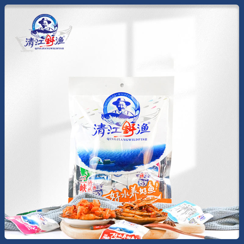 土老清江野漁湖北三峡特産宜昌小魚魚魚乾キャンプ屋外レジャースナック180g|undefined