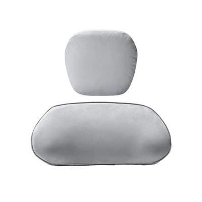Support Tailbone Car Pillow Waist | Waist support - punched-headrest-memory-foam-lumbar-support-for-all-seasons-1-set-in-light-gray