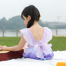 儿童泳衣森妞夏季INS风美人鱼连体泳衣儿童泳装批发可一件代发