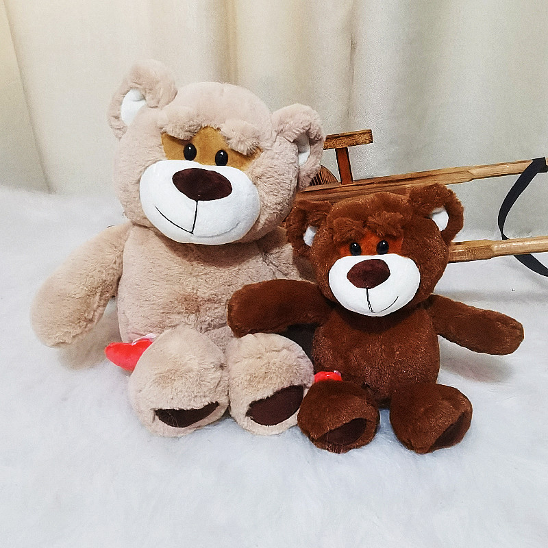 Oso de peluche juguete abrazo oso muñeca de los niños muñeca de ragdoll amor oso de peluche regalo de cumpleaños al por mayor