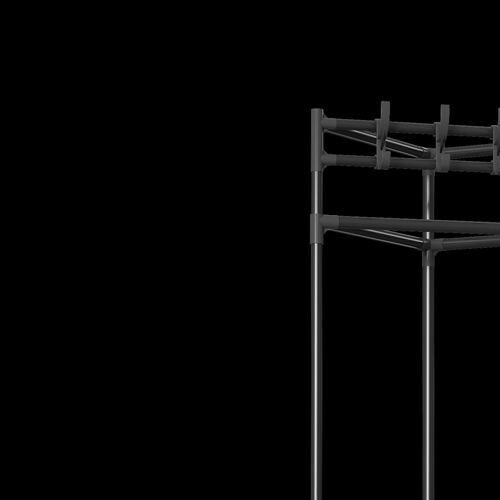 Kaidi Corner Coat Rack Clothes Rack Hanger Triangle Coat Rack Bedroom Storage Rack Clothes Storage Rack 