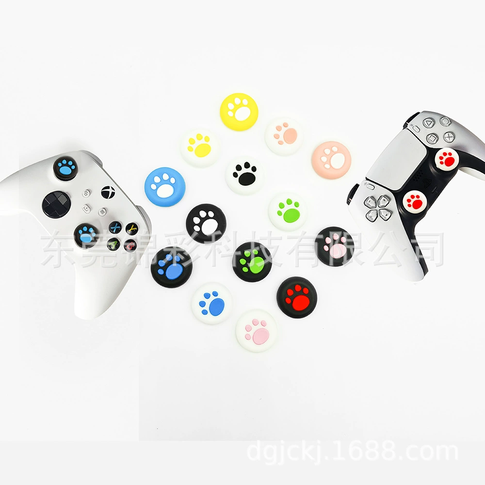 Накладки на джойстики Switch2, PS4, PS5, силиконовые накладки в форме кошачьей лапки, универсальные для игровых контроллеров PS4.