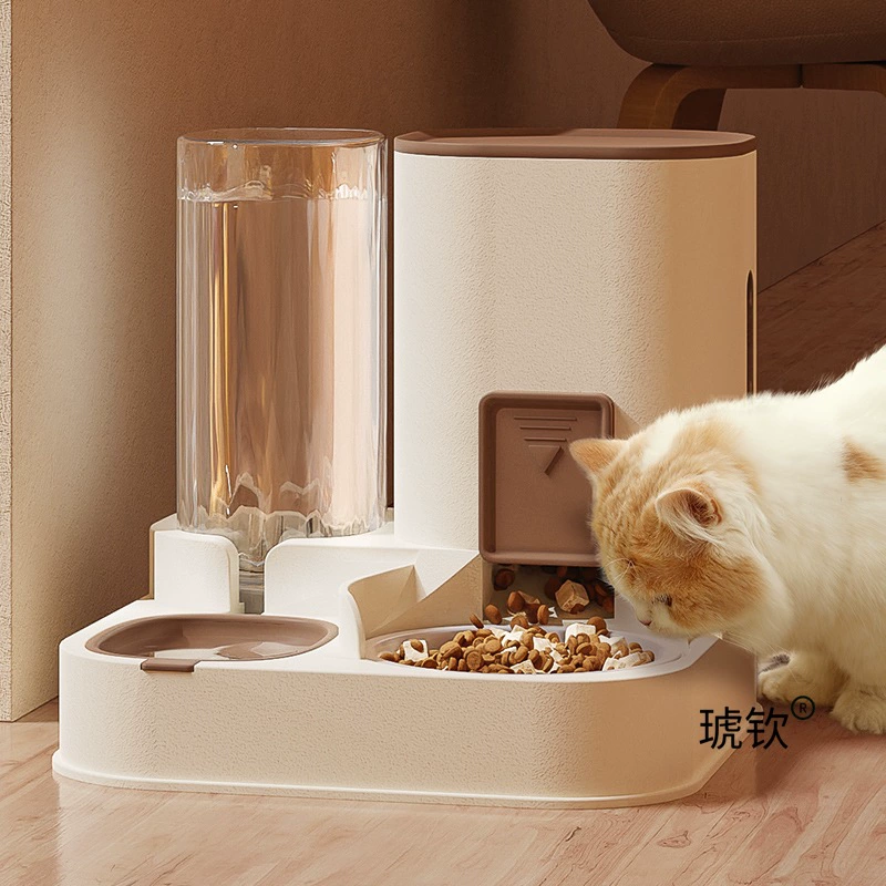 Миска для кошек, двойная миска, автоматическая поилка для воды, автоматическая кормушка, миска для кошек, миска для еды, миска для корма для собак, миска для собак, питьевая вода, встроенная миска для еды для котят