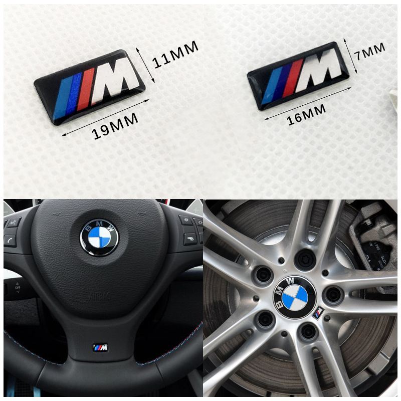 Suitable for BMW steering wheel decoration labeling 3 series 5 series 7 series BMW X1X3X5X6 key wheel M car label Suitable for BMW steering wheel decoration labeling 3 series 5 series 7 series BMW X1X3X5X6 key wheel M car label