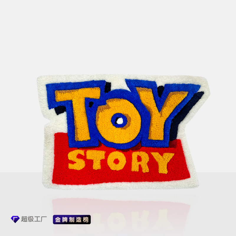 トイストーリーカーペットTOYアイデア厚手植毛飾りカーペット漫画リビングルーム子供部屋アニメタペストリー|undefined