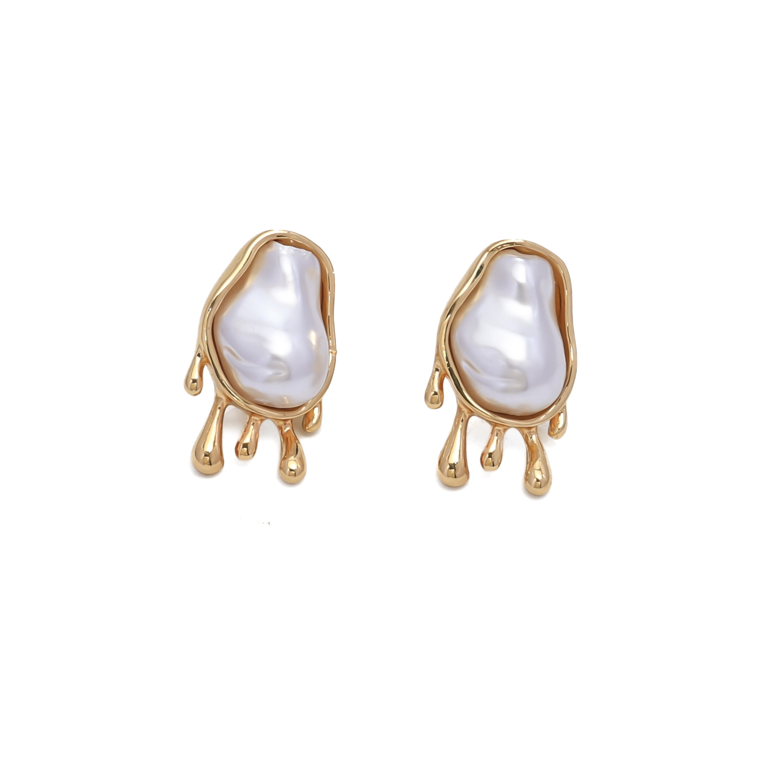 Venta caliente transfronteriza europea y americana, conjunto de anillos de collar, pendientes de moda de perlas del sexo opuesto, pendientes de mujer de alta calidad